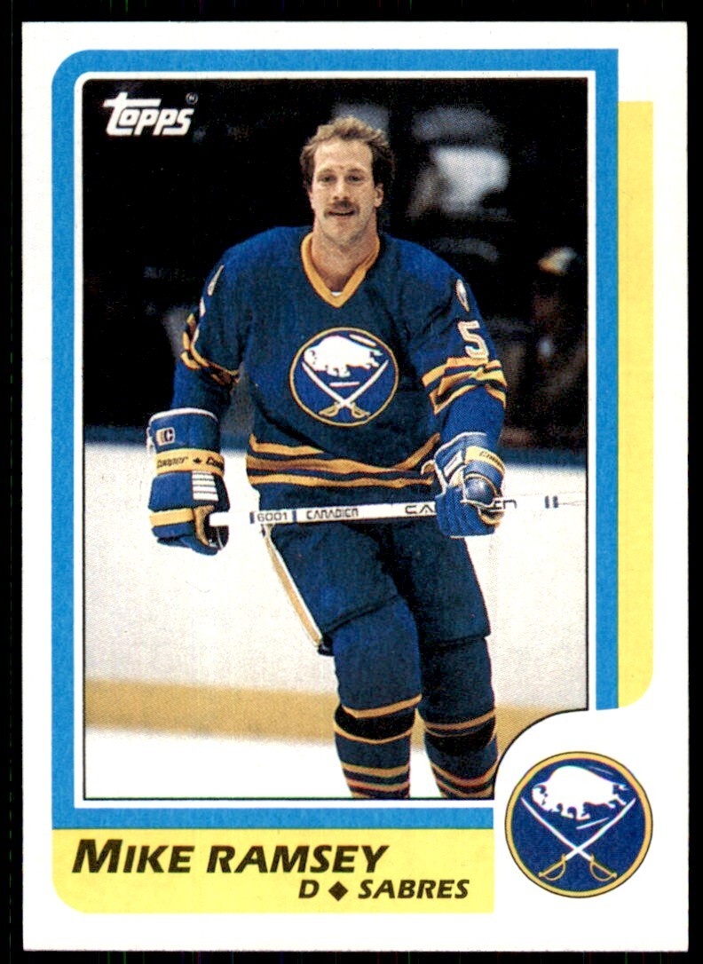 1986-87 Topps Mike Ramsey . Buffalo Sabres #115