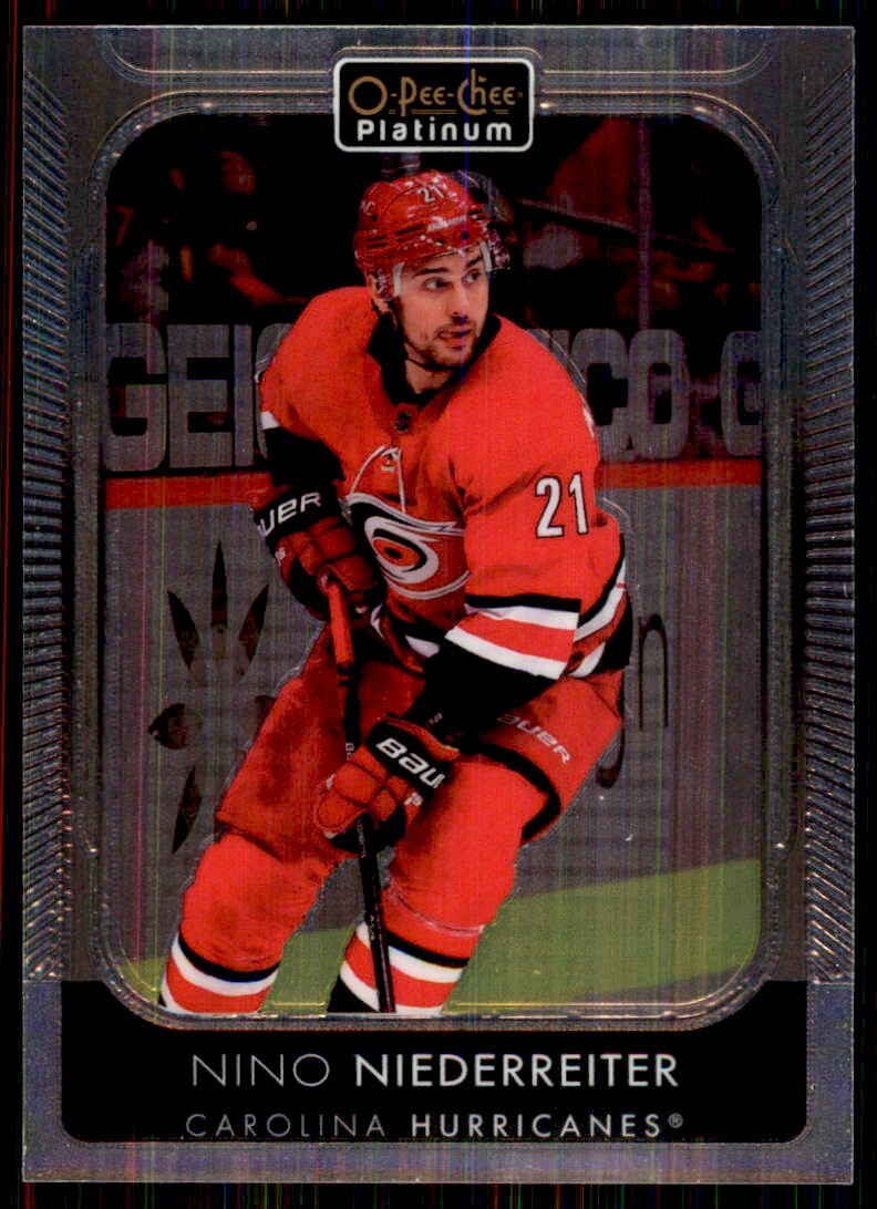 2021-22 O-Pee-Chee Platinum Nino Niederreiter Hockey Cards #136