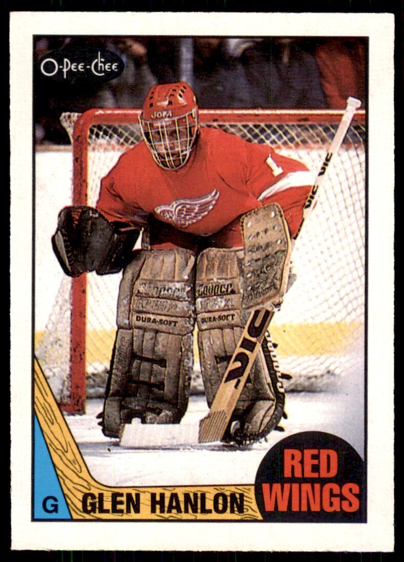 1987-88 O-Pee-Chee Glen Hanlon . Detroit Red Wings #89