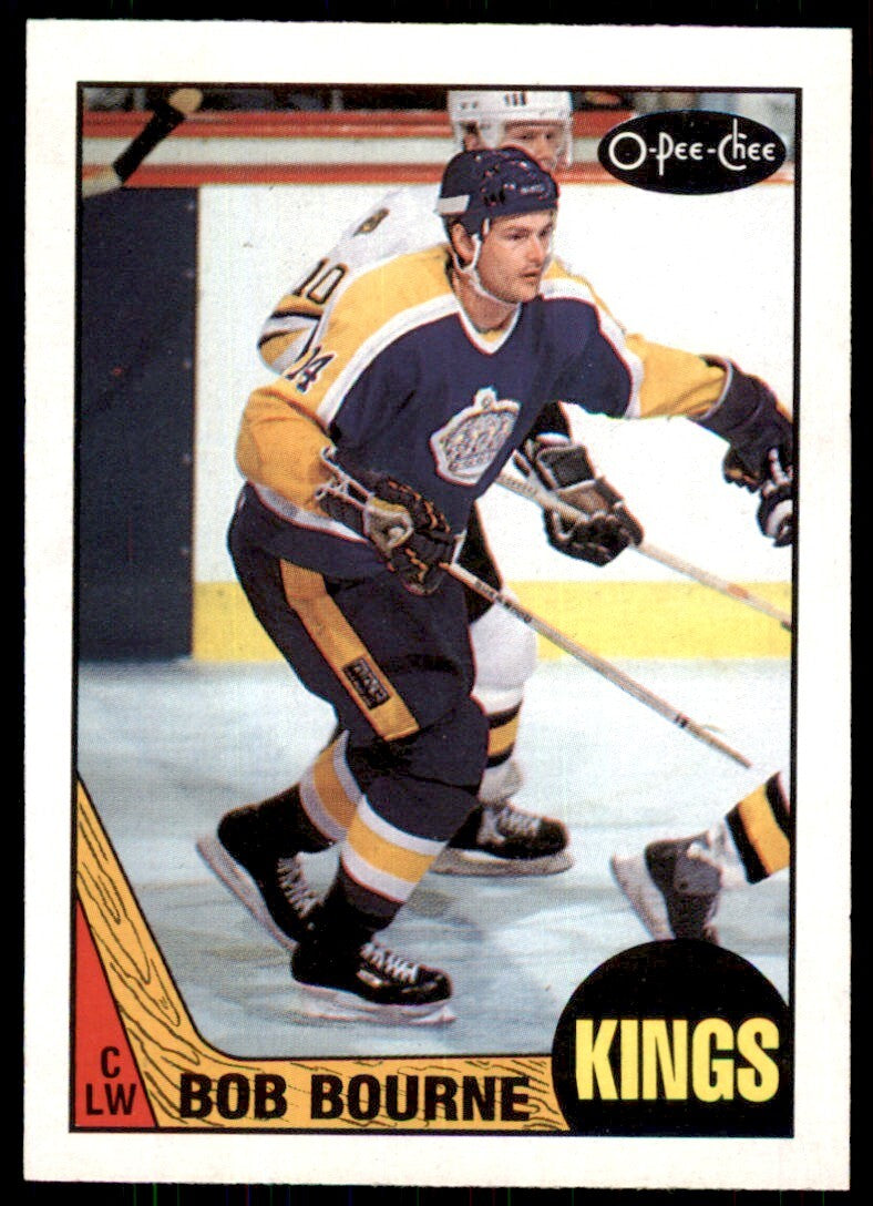 1987-88 O-Pee-Chee Bob Bourne . Los Angeles Kings #167