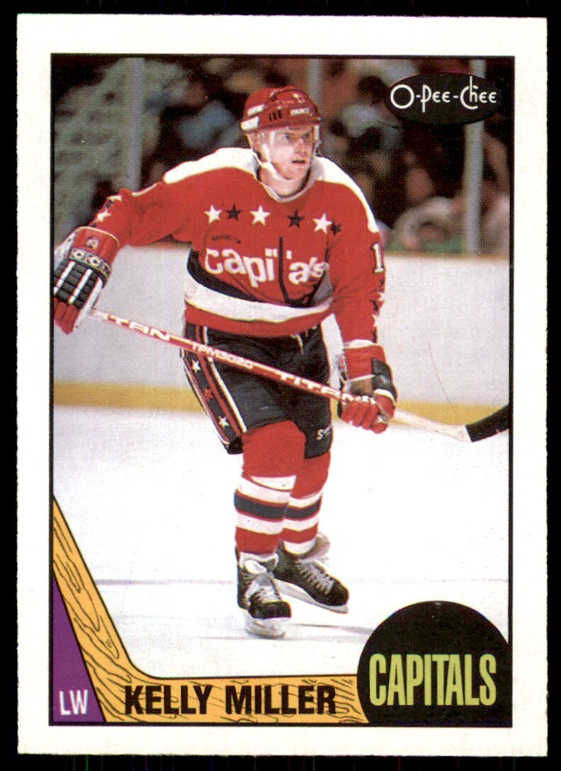 1987-88 O-Pee-Chee Kelly Miller . Washington Capitals #189