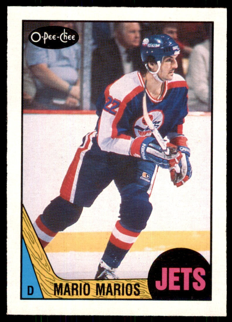1987-88 O-Pee-Chee Mario Marois . Winnipeg Jets #220