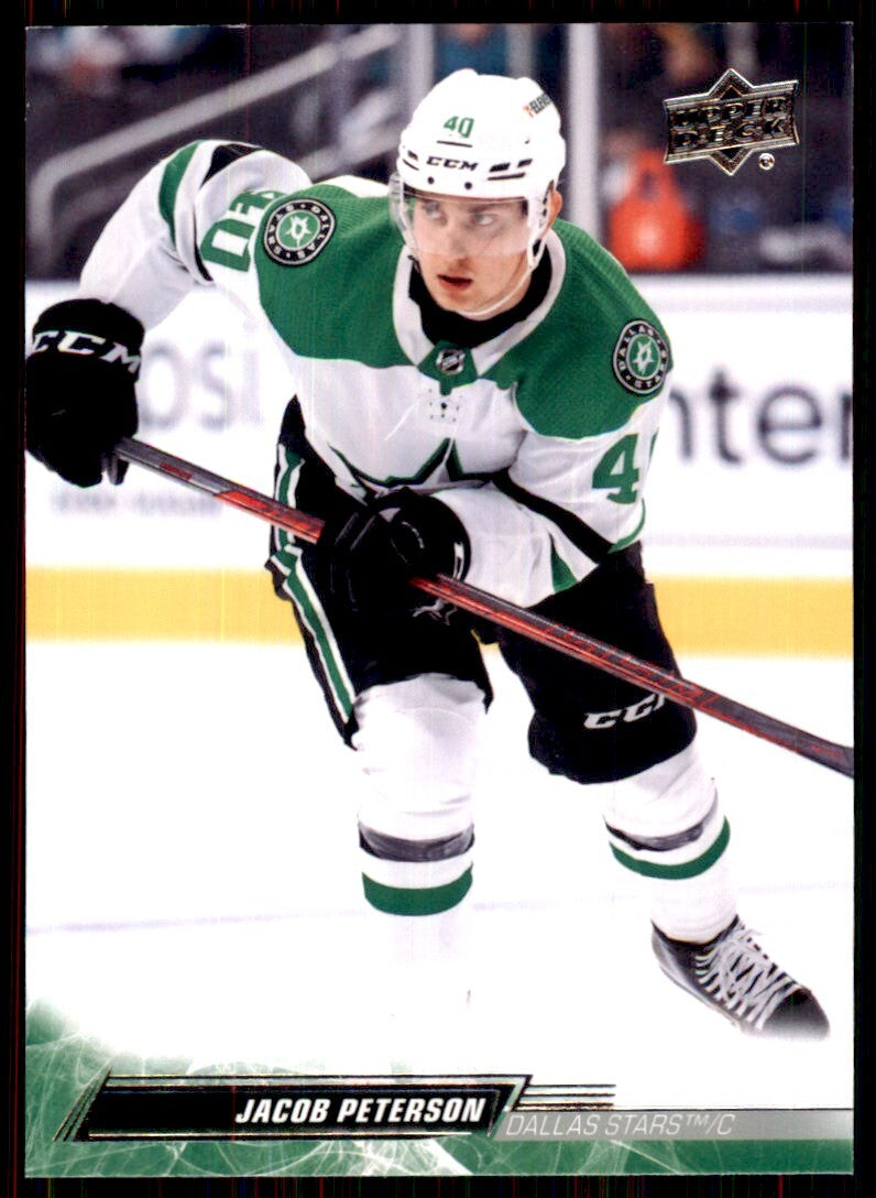 2022-23 Upper Deck Jacob Peterson B Hockey Cards #313
