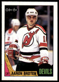 1987-88 O-Pee-Chee. Aaron Broten . New Jersey Devils #46