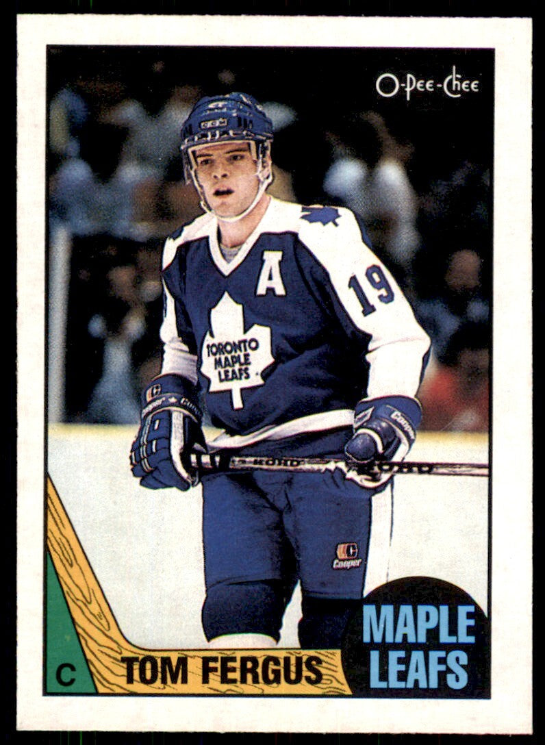 1987-88 O-Pee-Chee Tom Fergus . Toronto Maple Leafs #120