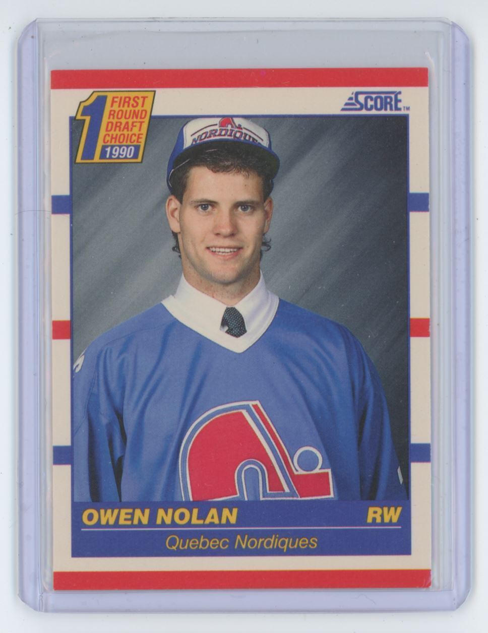 1990-91 Score Rookie Owen Nolan Hockey Cards #435