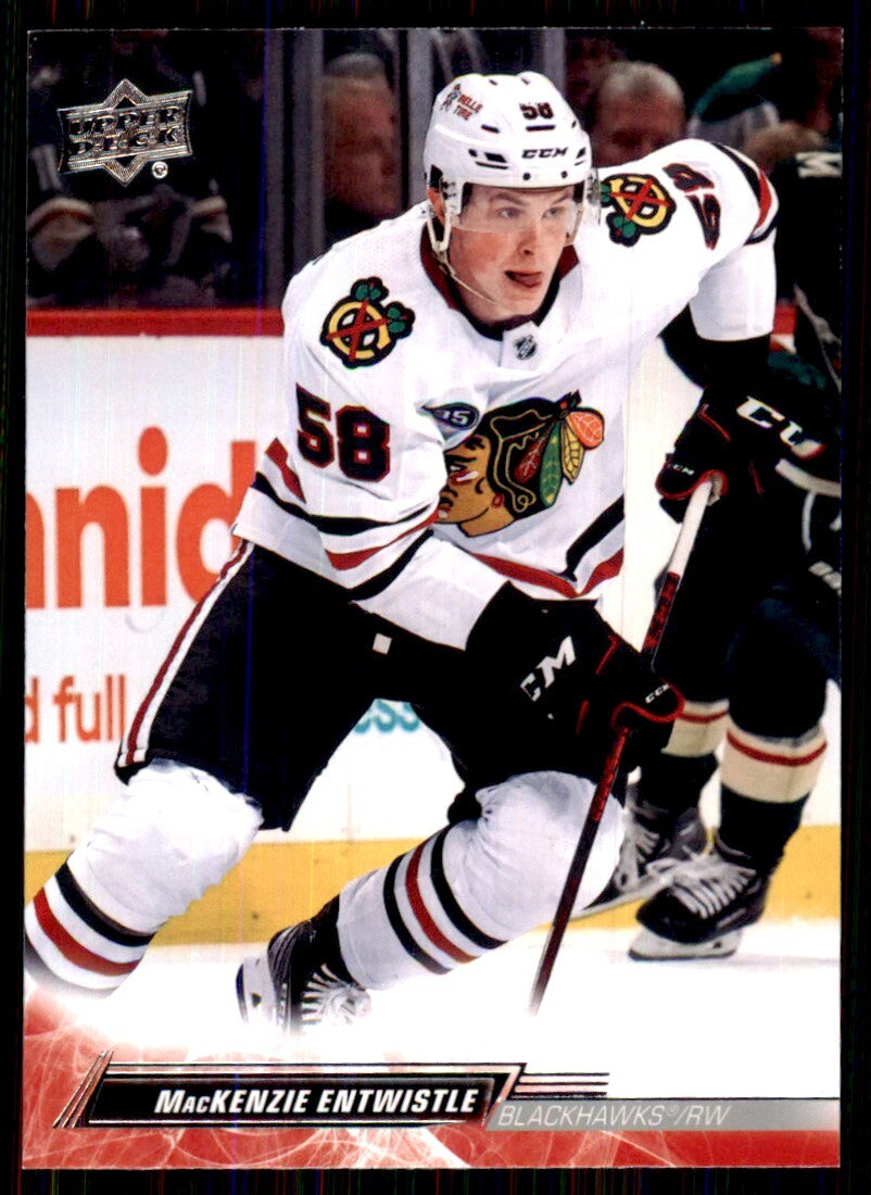 2022-23 Upper Deck. MacKenzie Entwistle Hockey Cards #295