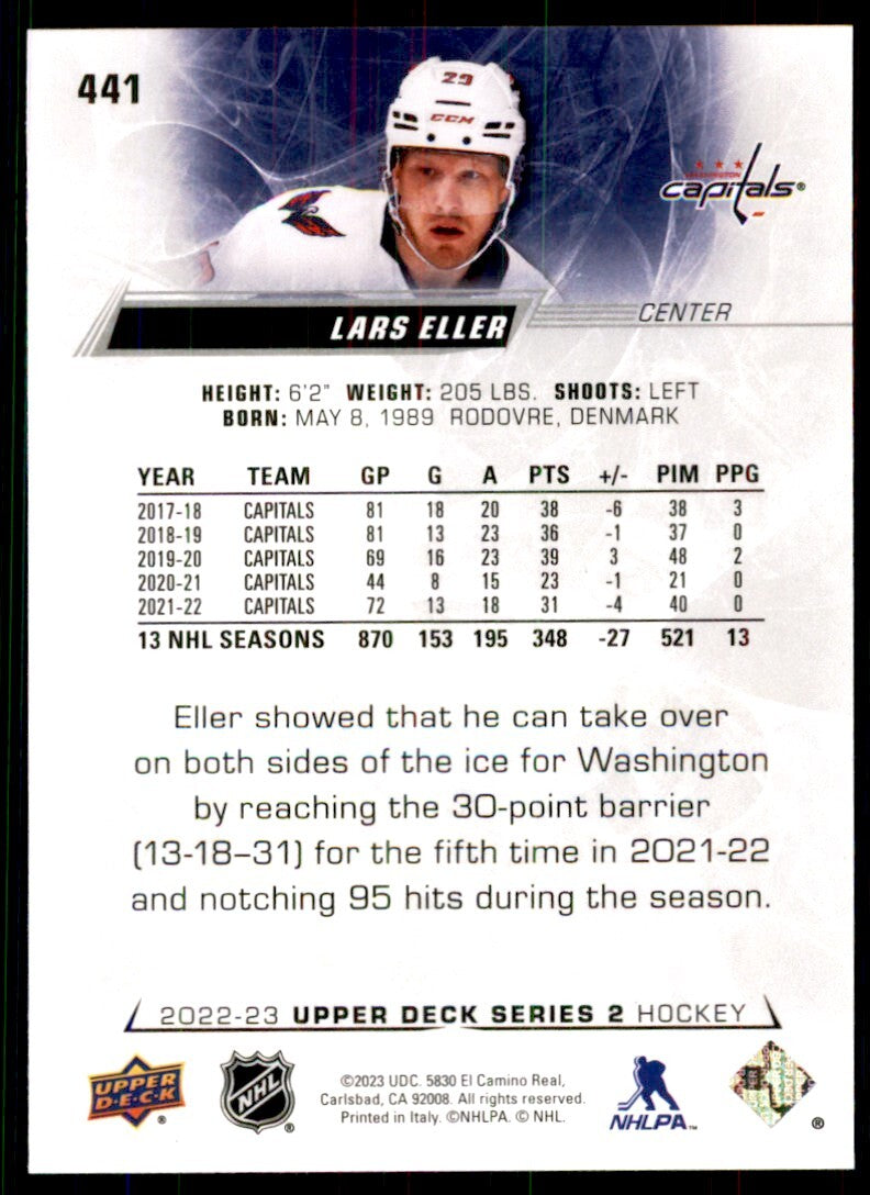 2022-23 Upper Deck. Lars Eller Hockey Cards #441
