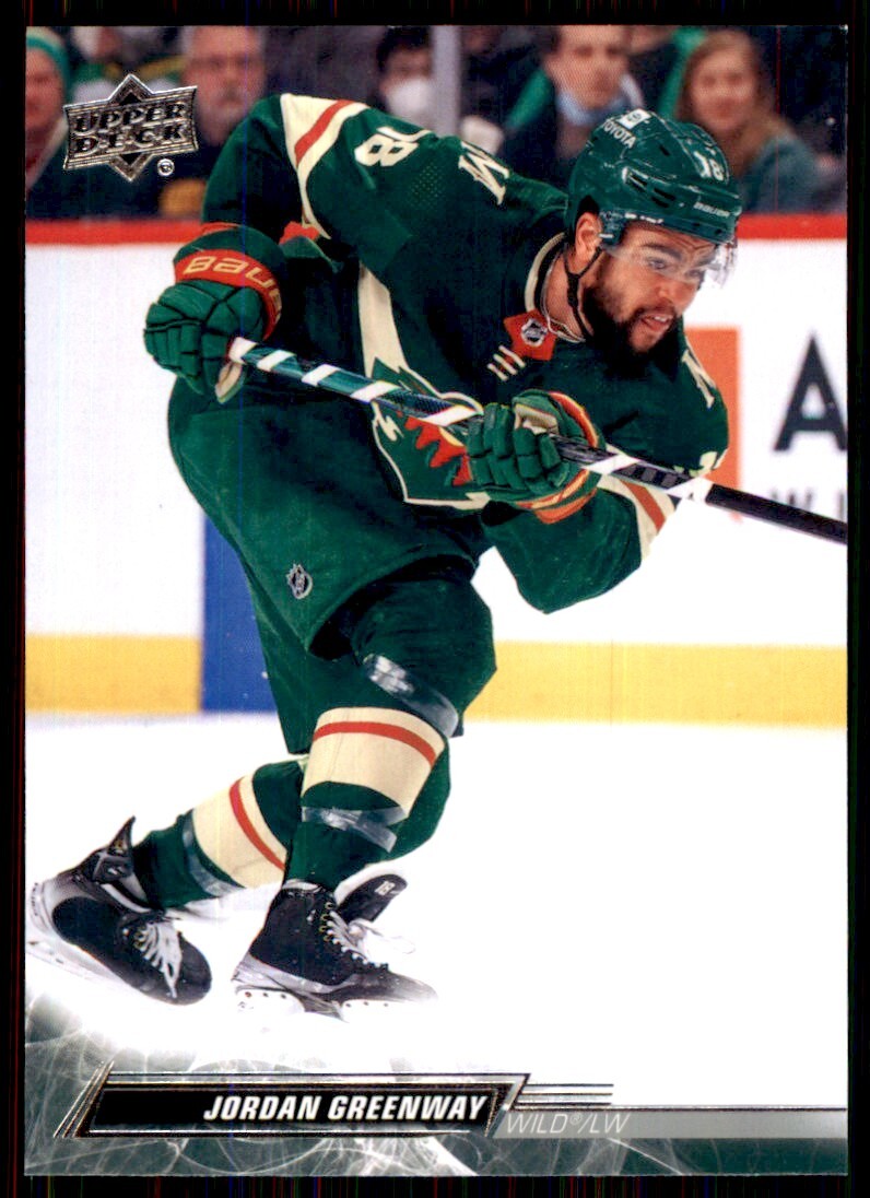 2022-23 Upper Deck: Jordan Greenway Hockey Cards #340