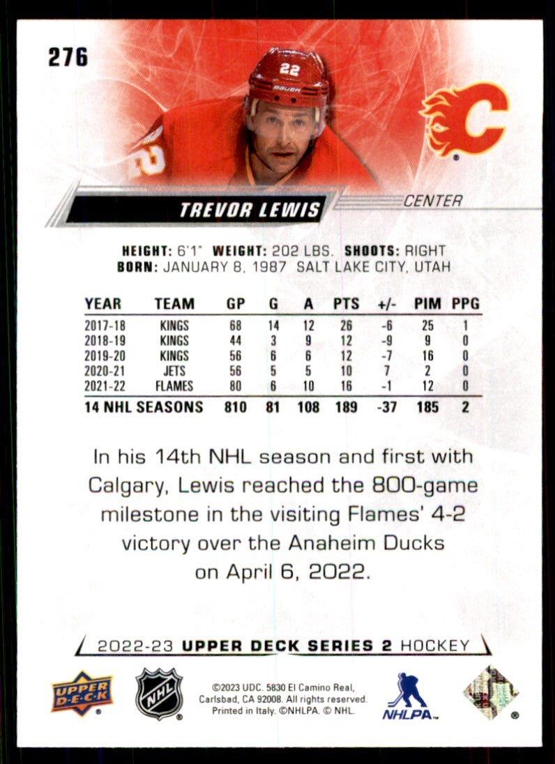2022-23 Upper Deck: Trevor Lewis A Hockey Cards #276