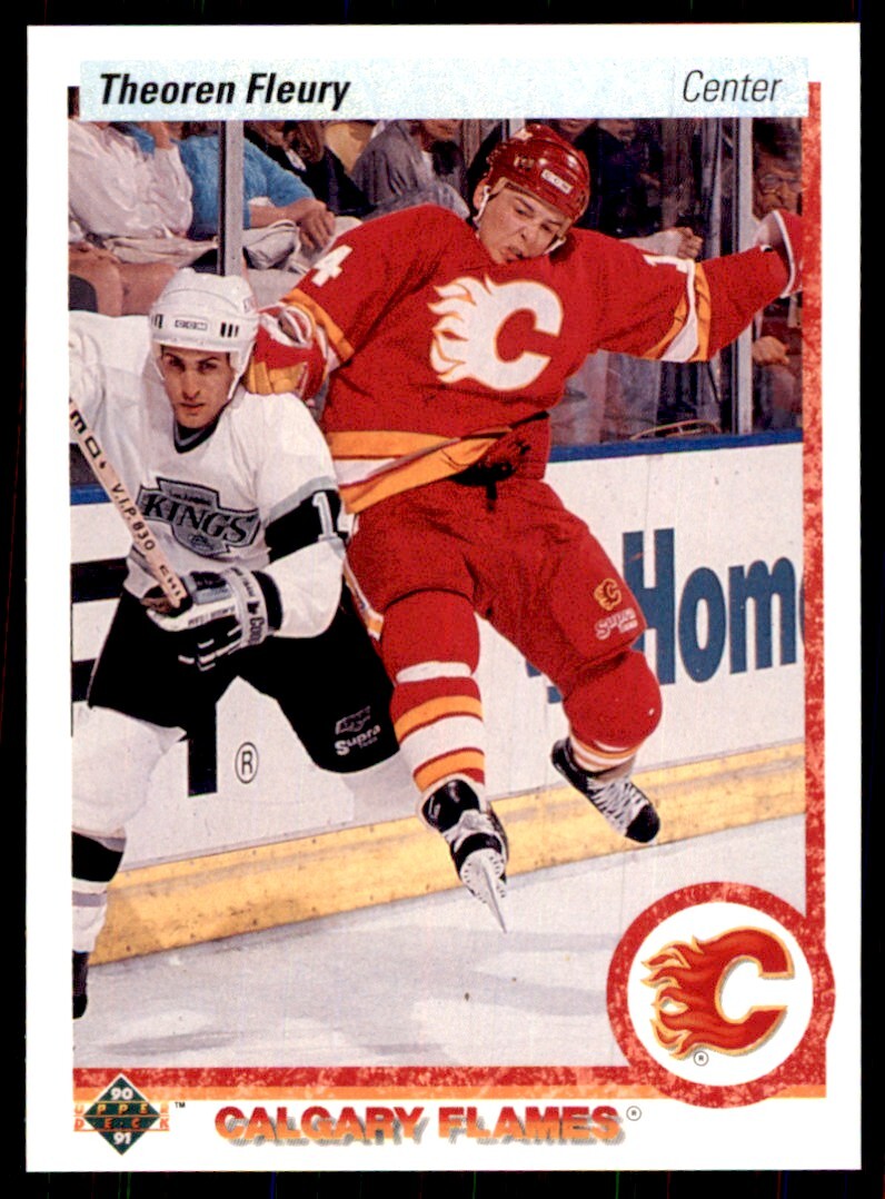 1990-91 Upper Deck Theoren Fleury Hockey Cards #47