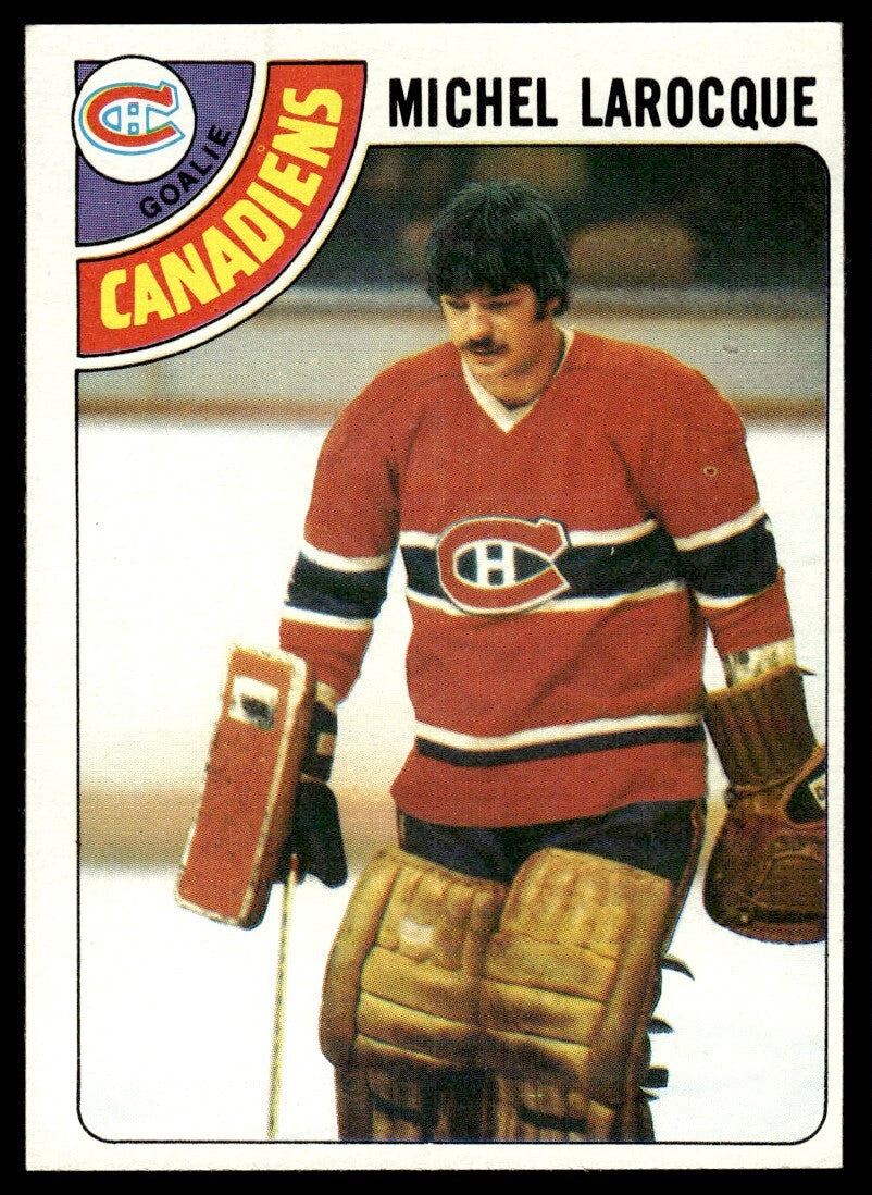 1978-79 Topps Hockey Card Michel Larocque B Montreal Canadiens #158
