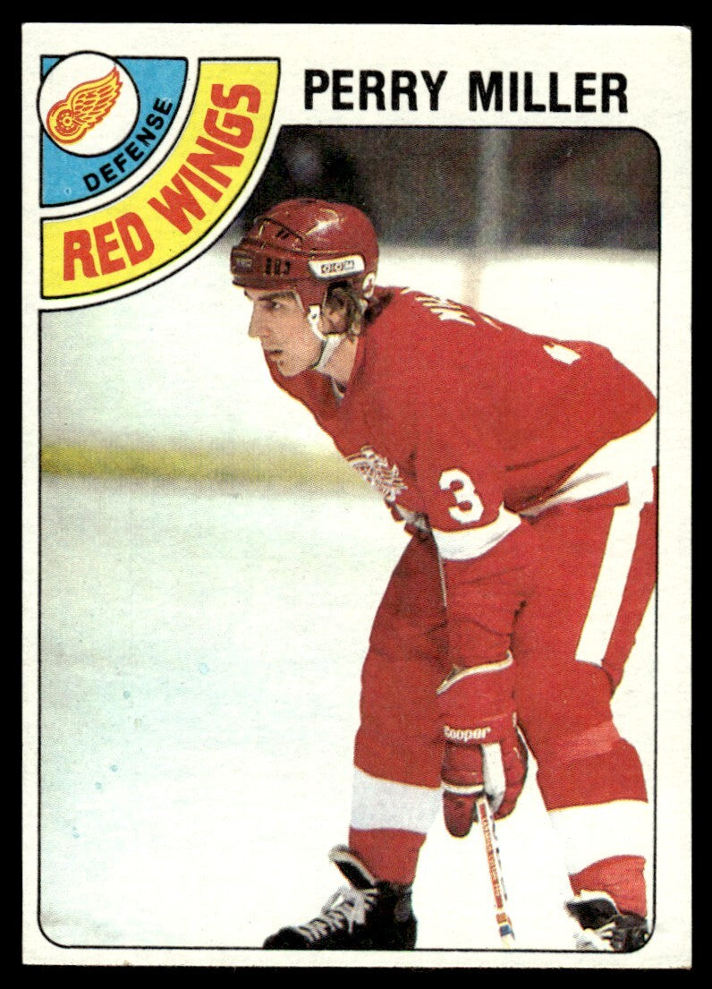 1978-79 Topps Hockey Card Perry Miller A Detroit Red Wings #16