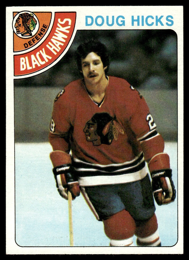 1978-79 Topps Hockey Card Doug Hicks Chicago Blackhawks #228