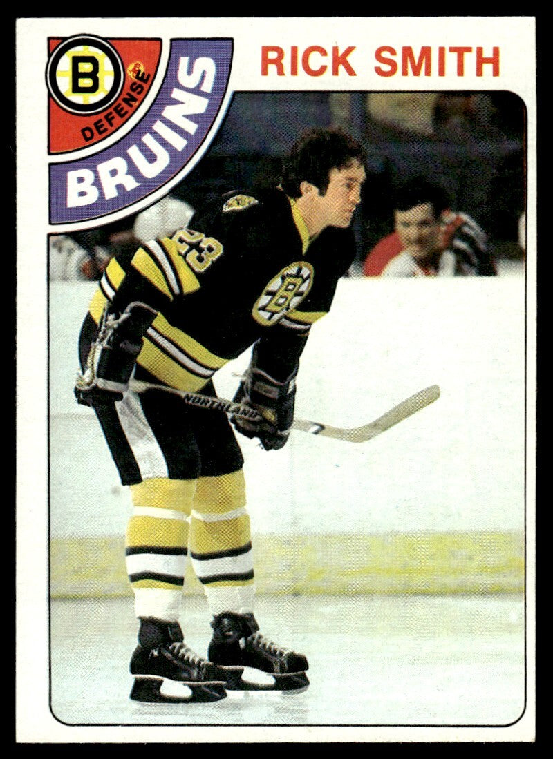 1978-79 Topps Hockey Card Rick Smith Boston Bruins #164