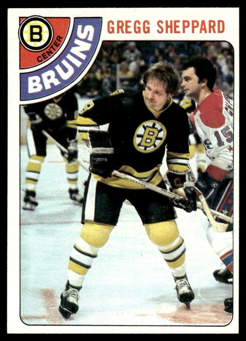 1978-79 Topps Hockey Card Gregg Sheppard Boston Bruins #18