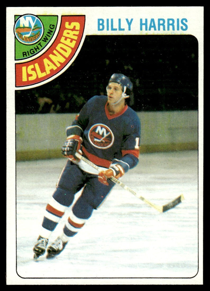 1978-79 Topps Hockey Card Billy Harris New York Islanders #182