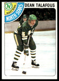 1978-79 Topps Hockey Card Dean Talafous ` Minnesota North Stars #149