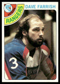 1978-79 Topps Hockey Card Dave Farrish New York Rangers #41
