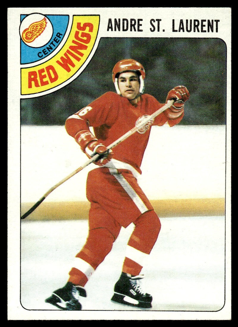 1978-79 Topps Hockey Card Andre St. Laurent c Detroit Red Wings #32