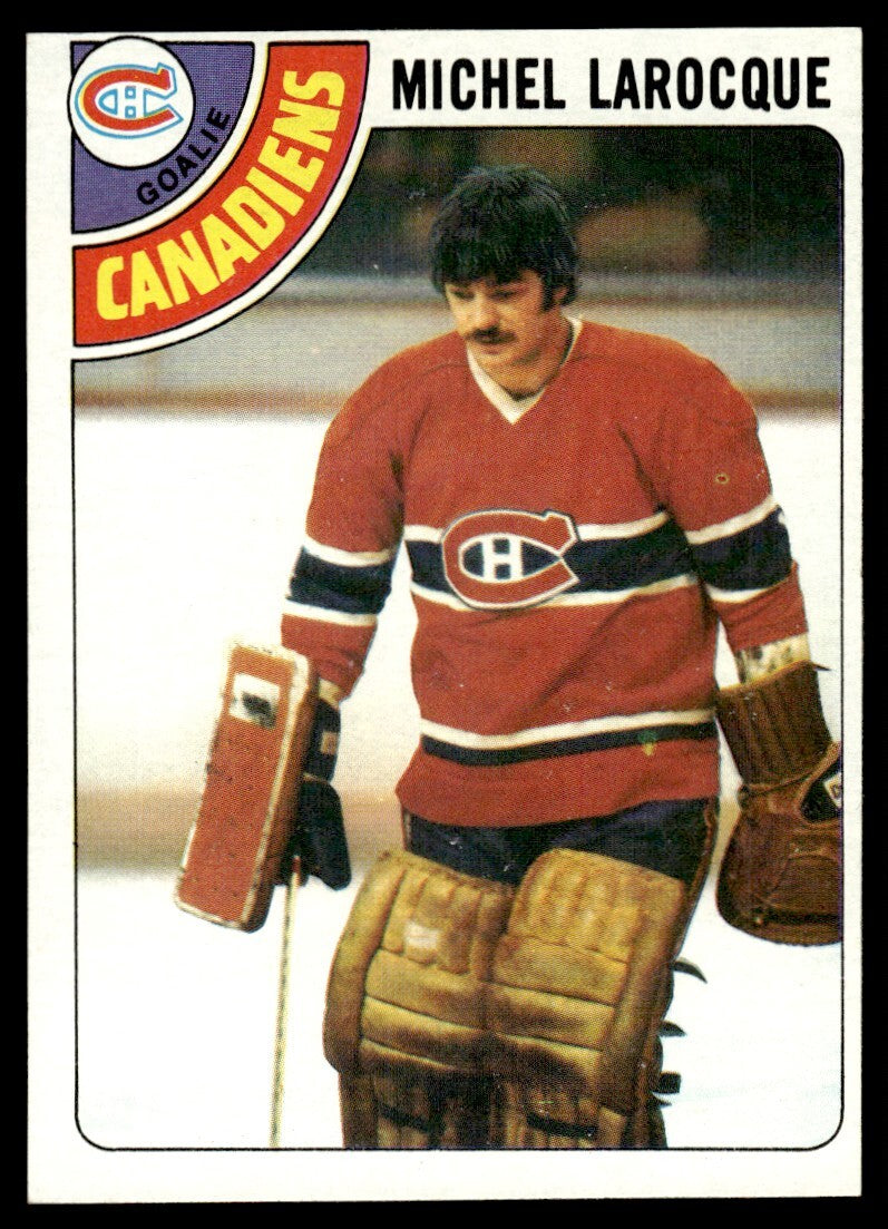1978-79 Topps Hockey Card Michel Larocque g Montreal Canadiens #158