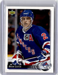 1992-93 Upper Deck Hockey Card Brian Leetch New York Rangers #284