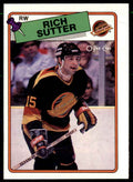 1988-89 O-Pee-Chee Rich Sutter Vancouver Canucks #255