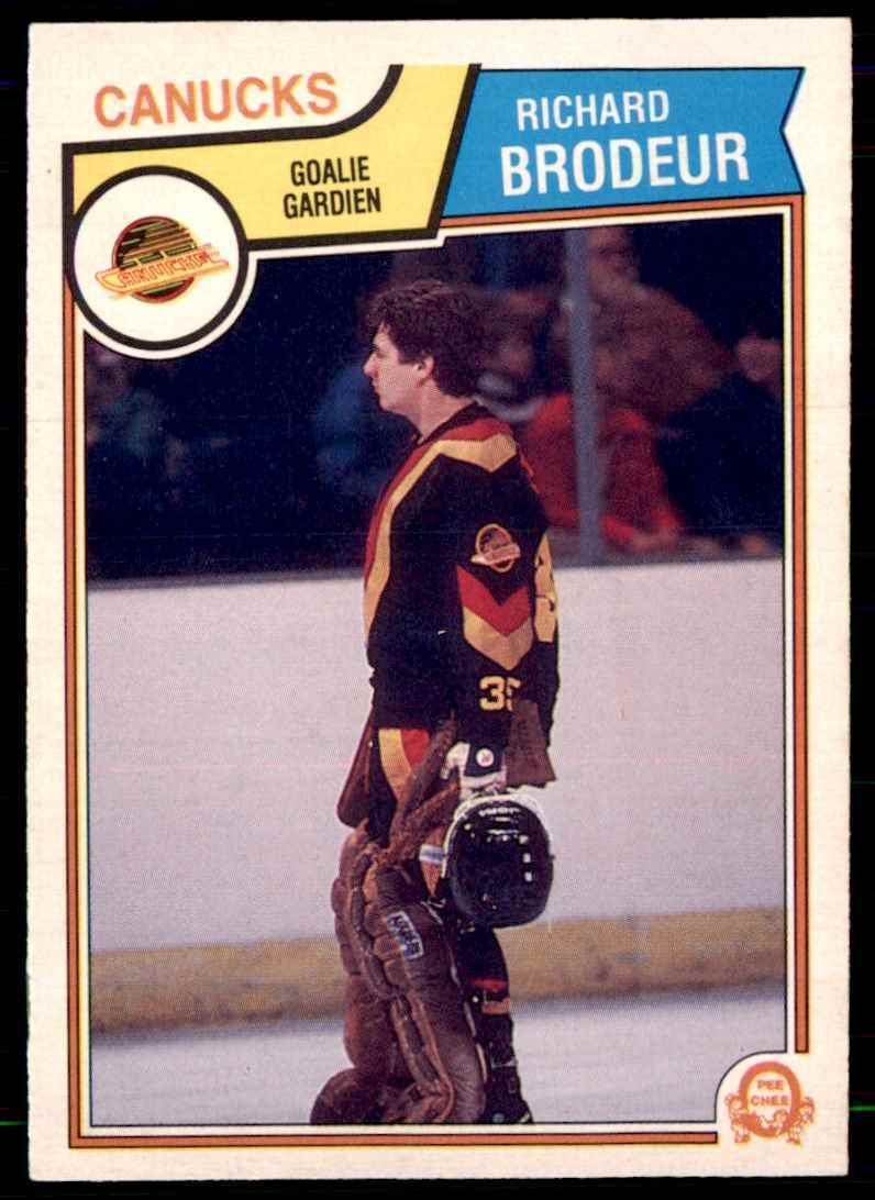 1983-84 O-Pee-Chee Richard Brodeur Vancouver Canucks #346