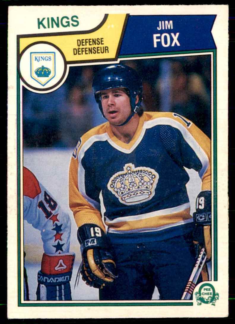 1983-84 O-Pee-Chee Jim Fox Los Angeles Kings #154