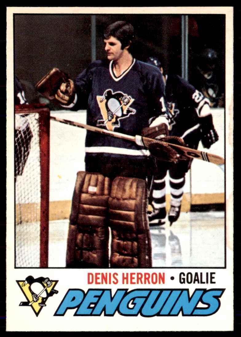 1977-78 O-Pee-Chee Denis Herron Pittsburgh Penguins #119