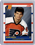1990-91 Score Hockey Card Mike Ricci Philadelphia Flyers #433