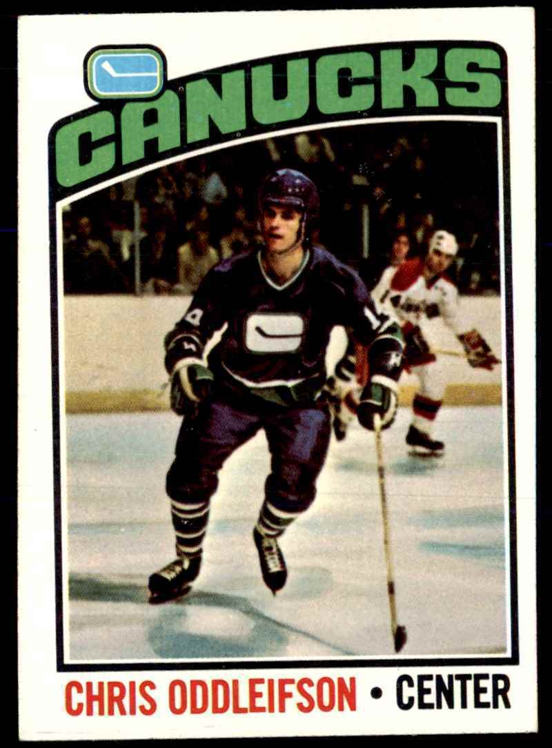 1976-77 Topps Chris Oddleifson Vancouver Canucks #112