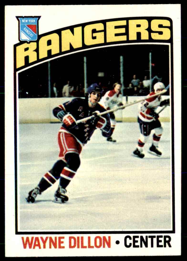 1976-77 Topps Wayne Dillon . New York Rangers #9