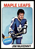 1975-76 Topps Hockey Card Jim McKenny .. Toronto Maple Leafs #311