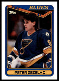 1990-91 Topps Hockey Card Peter Zezel St. Louis Blues #15