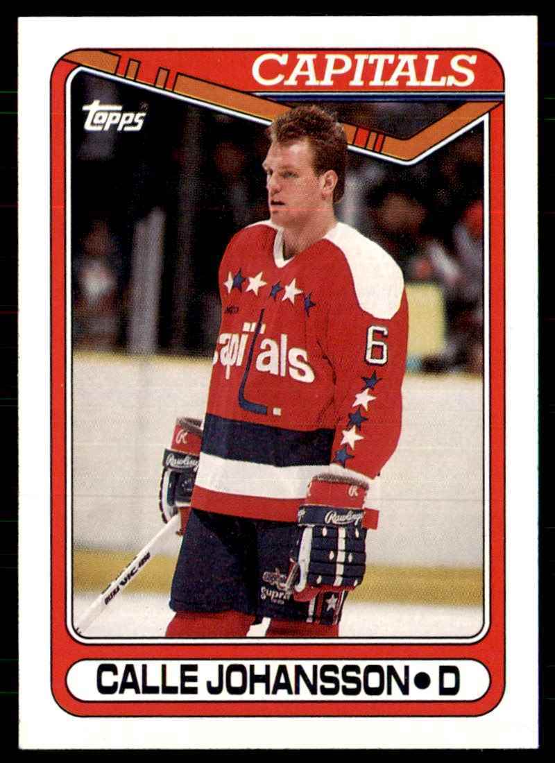 1990-91 Topps Hockey Card Calle Johansson Washington Capitals #164