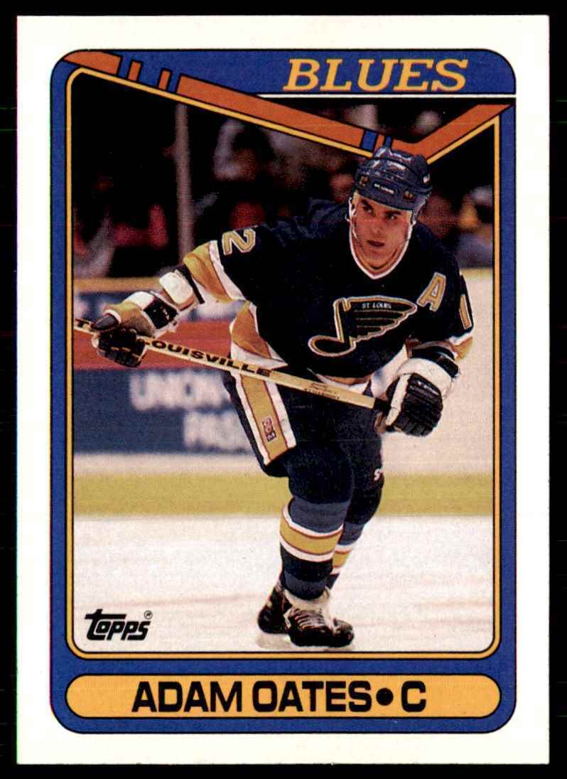 1990-91 Topps Hockey Card Adam Oates St. Louis Blues #149