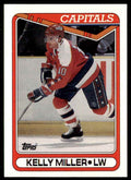 1990-91 Topps Hockey Card Kelly Miller Washington Capitals #81
