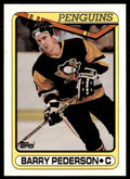 1990-91 Topps Hockey Card Barry Pederson Pittsburgh Penguins #134