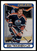 1990-91 Topps Hockey Card Esa Tikkanen Edmonton Oilers #156
