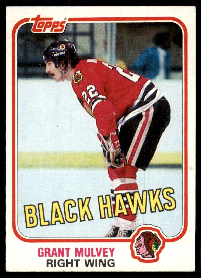 1981-82 Topps Grant Mulvey D Hockey Cards #72