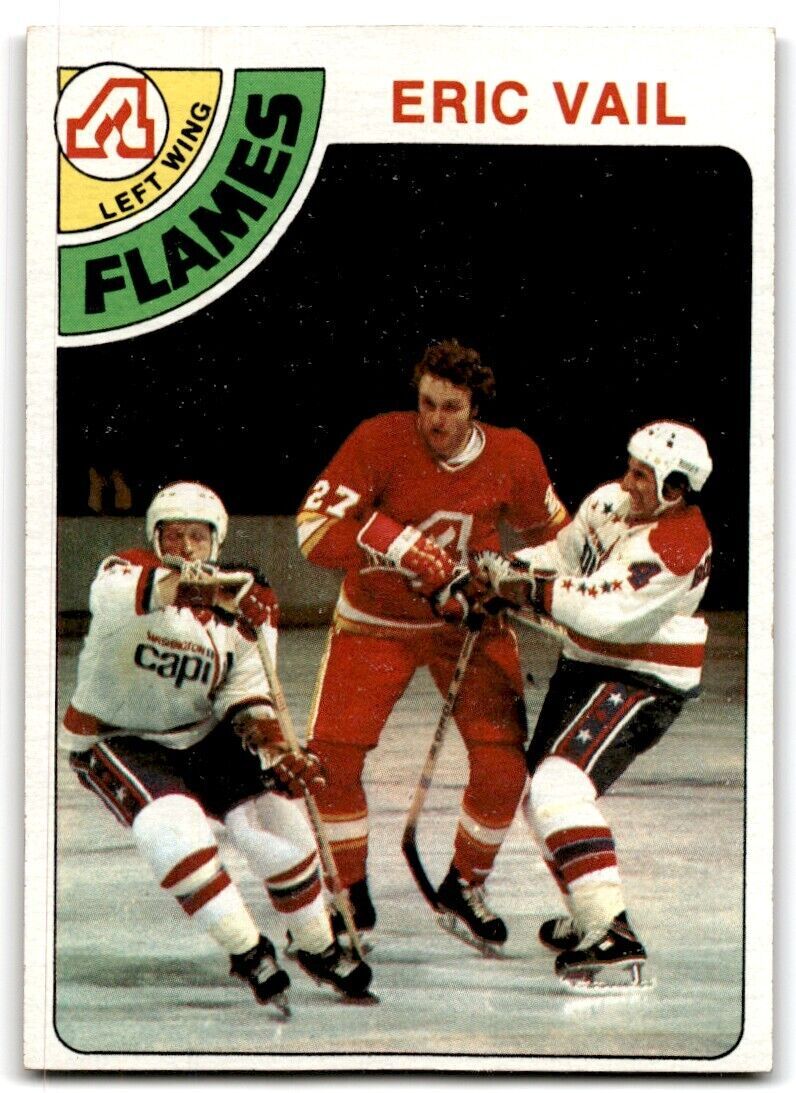 1978-79 Topps Hockey Cards Eric Vail . Atlanta Flames #129