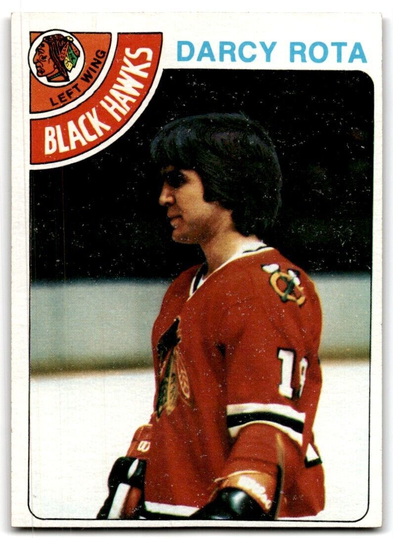 1978-79 Topps Hockey Cards Darcy Rota . Chicago Blackhawks #47
