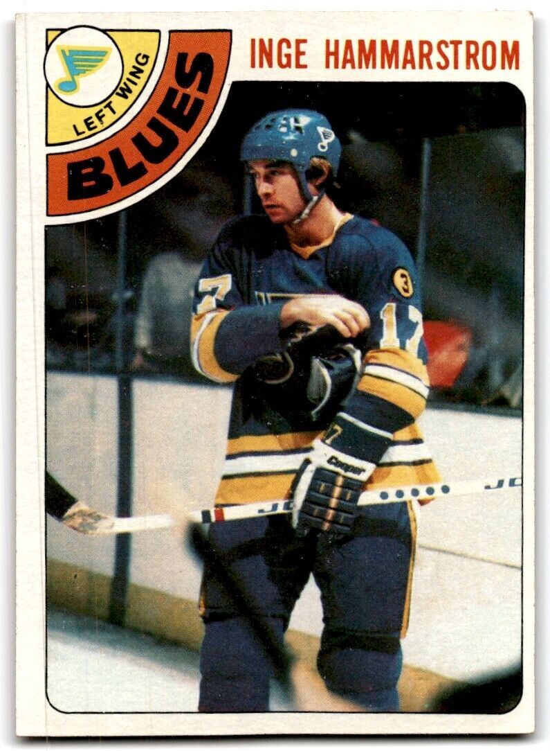 1978-79 Topps Hockey Cards Inge Hammarstrom St. Louis Blues #53