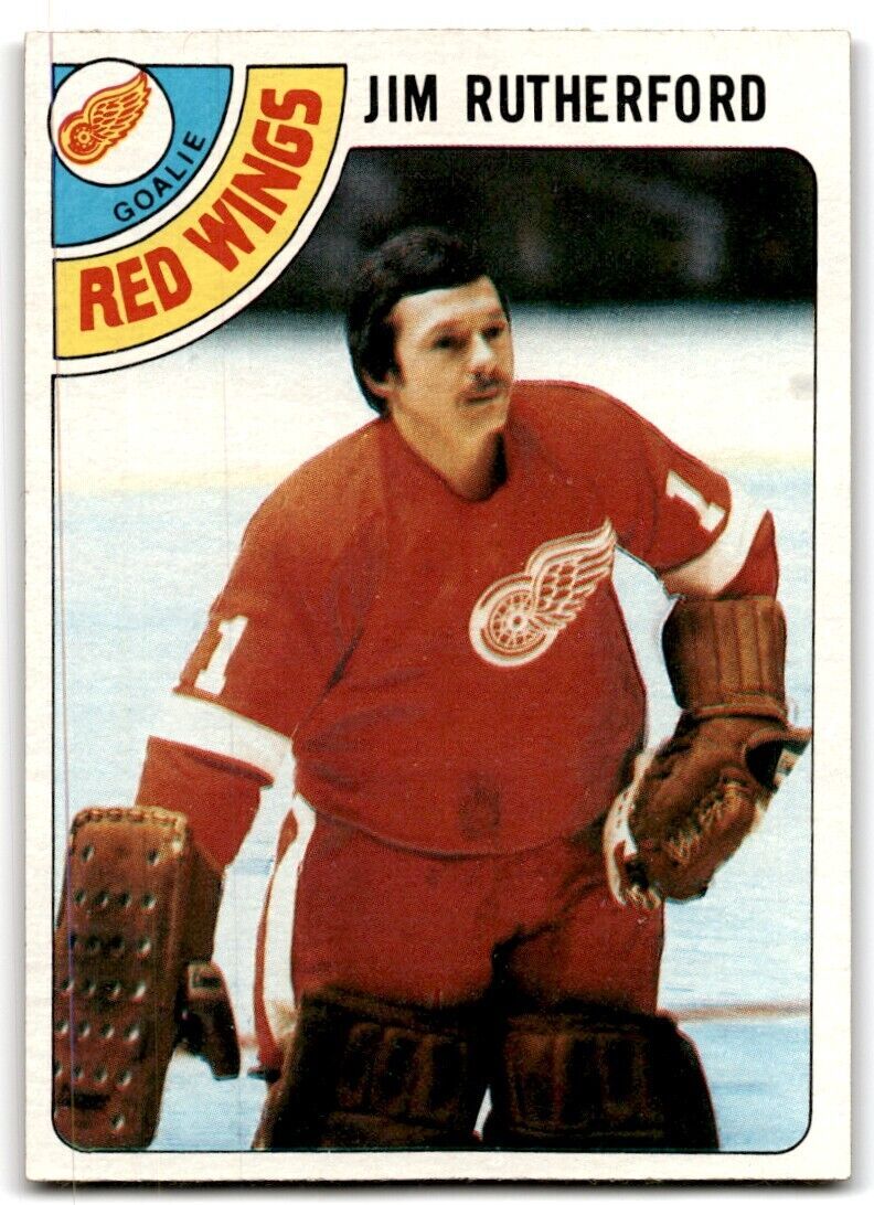 1978-79 Topps Hockey Cards Jim Rutherford Detroit Red Wings #74