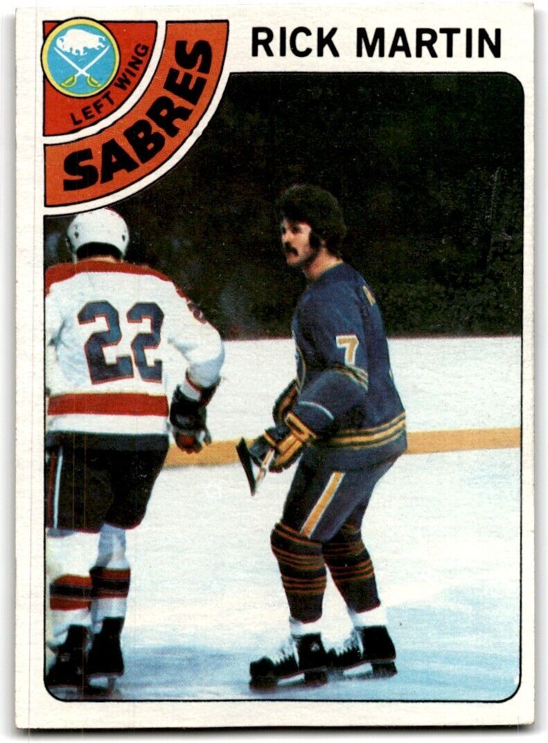 1978-79 Topps Hockey Cards Rick Martin Buffalo Sabres #80