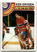 1978-79 Topps Hockey Cards Ken Dryden Montreal Canadiens #50