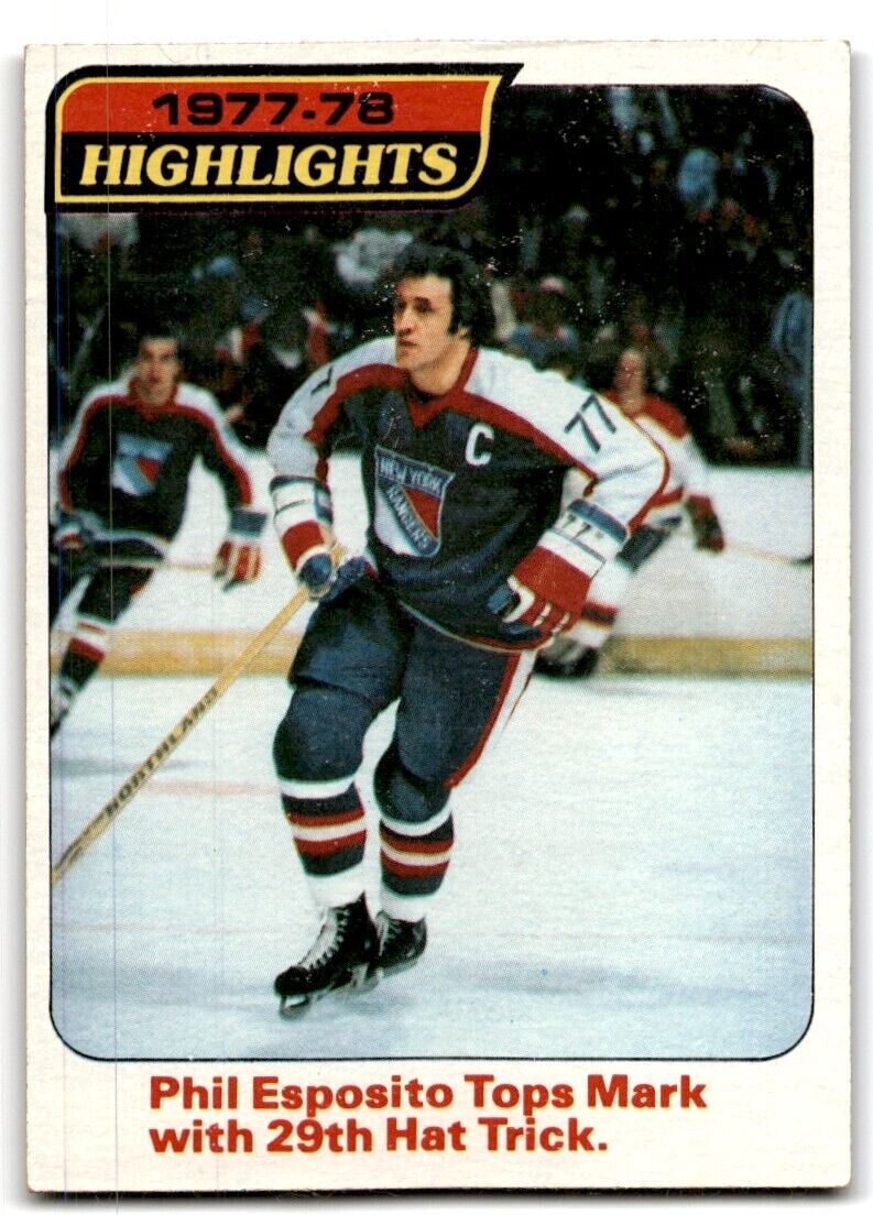 1978-79 Topps Hockey Cards Phil Esposito New York Rangers #2