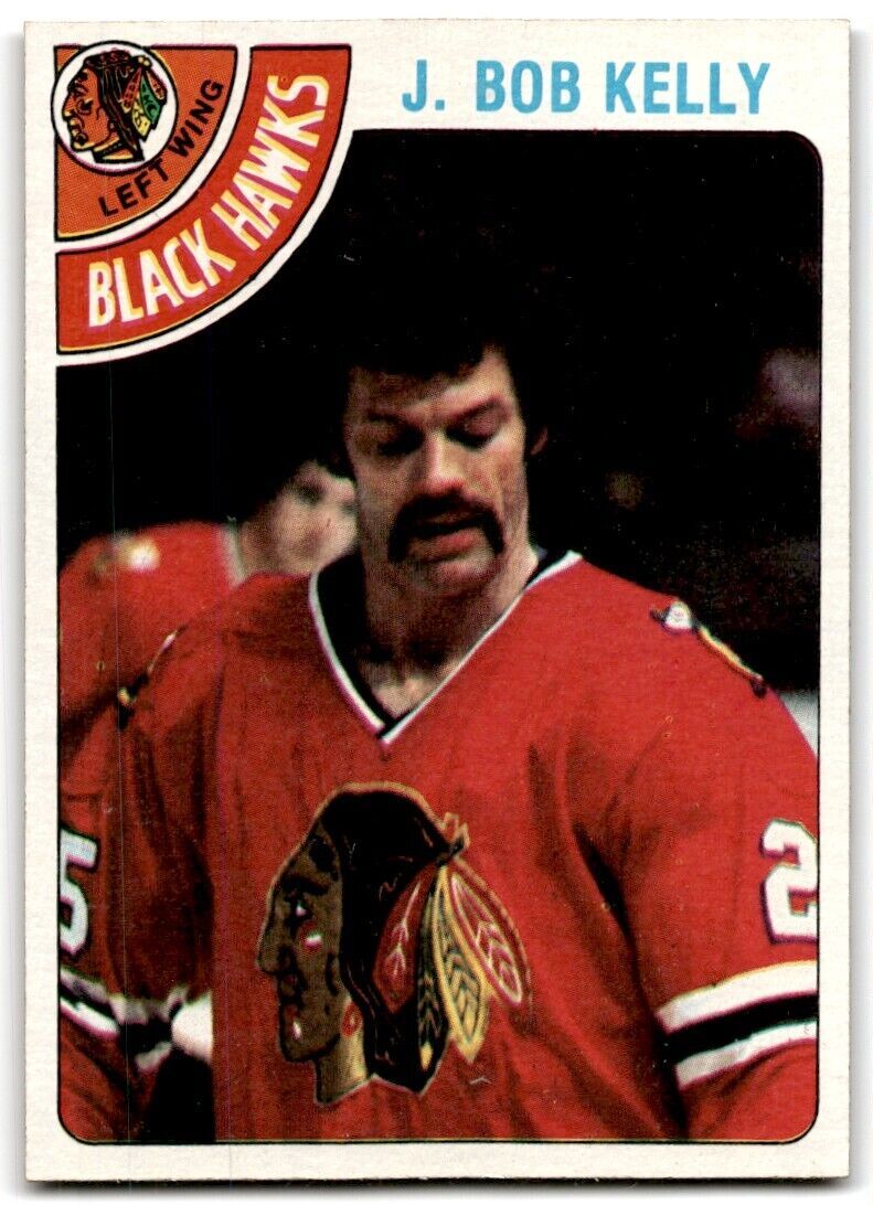 1978-79 Topps Hockey Cards J. Bob Kelly Chicago Blackhawks #189