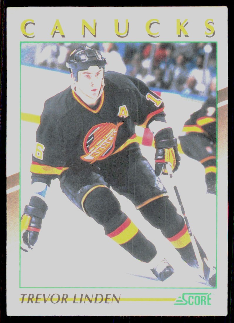 1991-92 Score Young Superstars Trevor Linden Hockey Cards #11